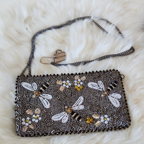 Adorable Mary Frances Beaded Bumblebee Dress Crossbody Bag 🖤🐝💛🎁 - Picture 1 of 16